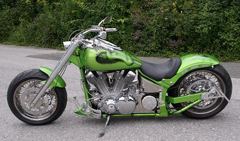 Yamaha XV 1600 Wild Star Green Spider